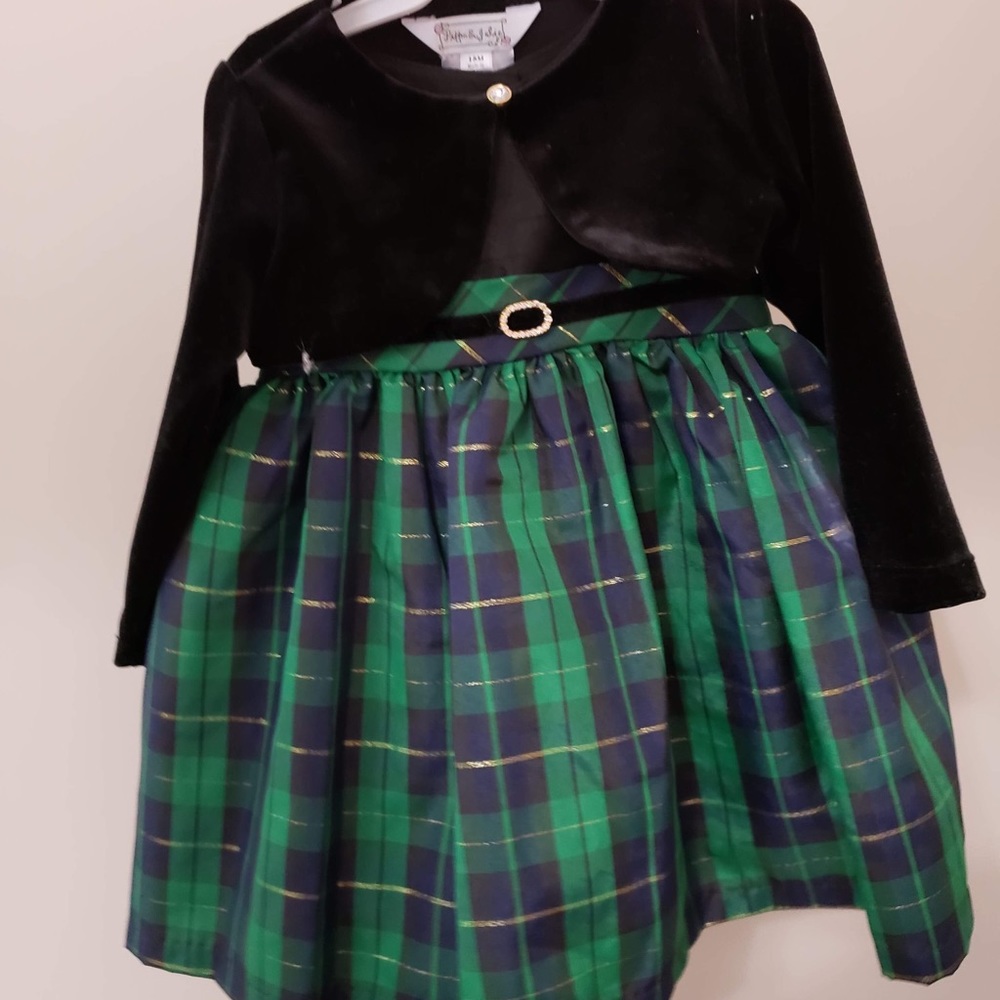 Holiday dress with shrug